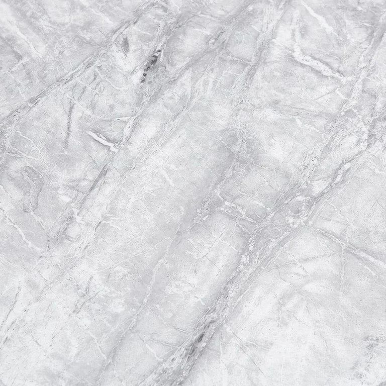 Louis Dining Table - Grey Marble & Chrome - Sizes Available