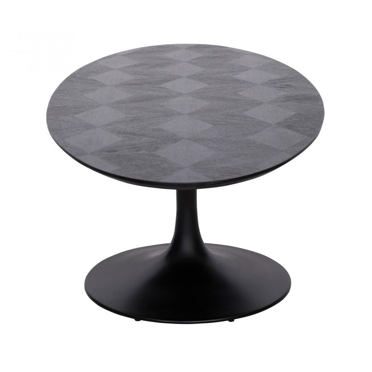 Blax Black Geometric Cube 10 Seater Oval Dining Table with Tulip Base