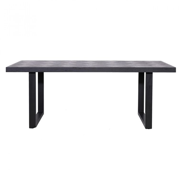 Blax Black Geometric Cube 8 Seater Dining Table