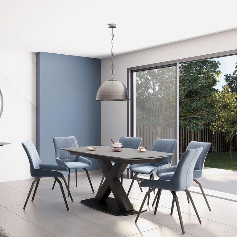 Vernal Dining Table - 4 Seater - 130cm - Grey Sintered Stone