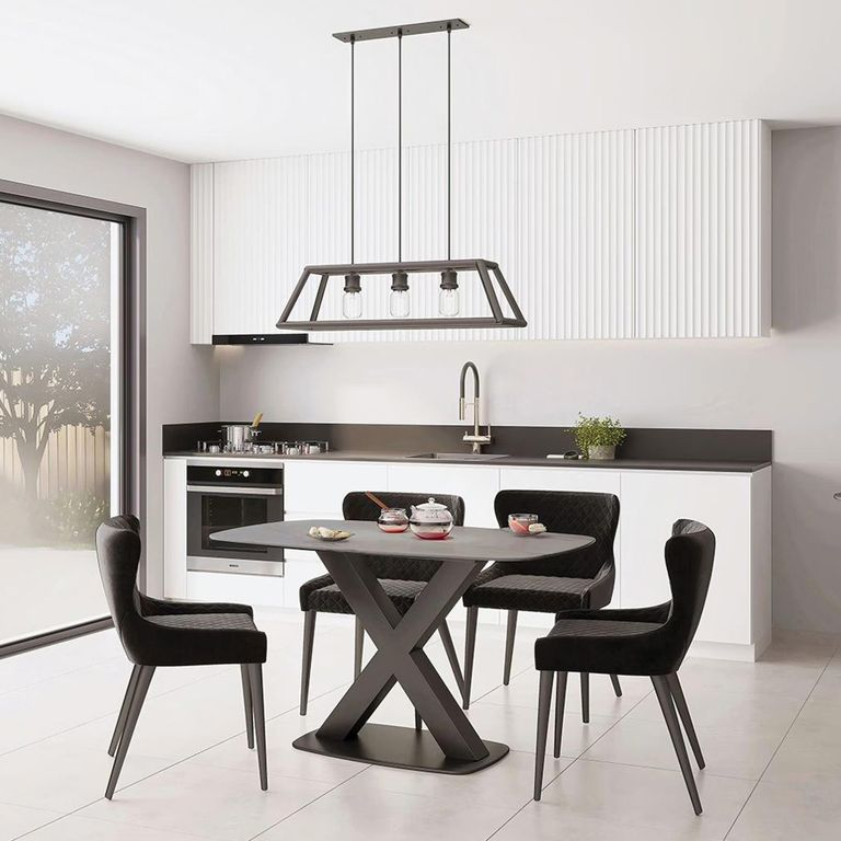 Vernal Dining Table - 4 Seater - 130cm - Grey Sintered Stone