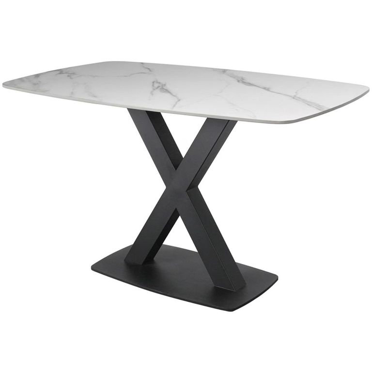 Vernal Dining Table - 4 Seater - 130cm - White Sintered Stone