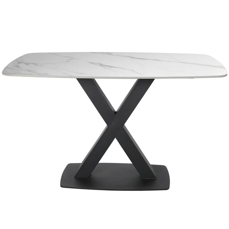 Vernal Dining Table - 4 Seater - 130cm - White Sintered Stone