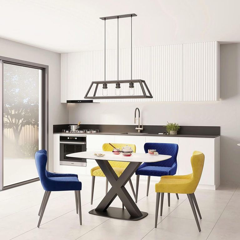Vernal Dining Table - 4 Seater - 130cm - White Sintered Stone