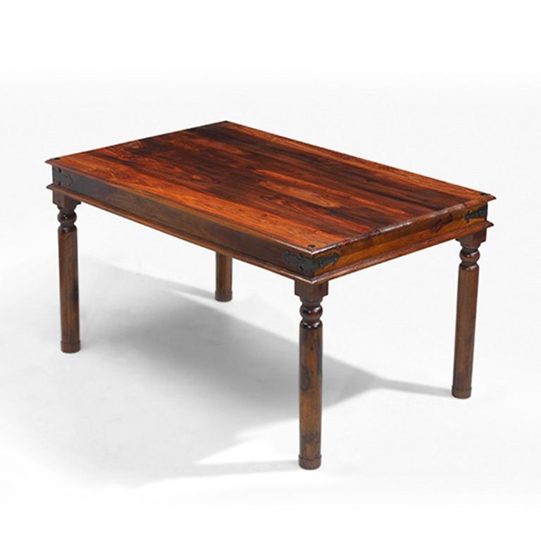 Indian Thacket Dining Table - 140cm - 4 Seater - Sheesham Wood