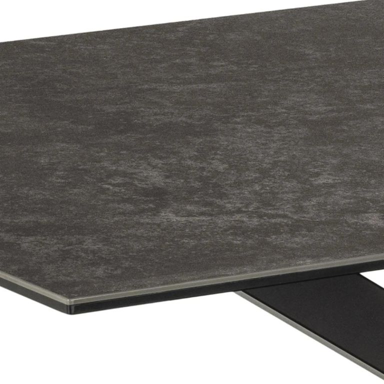 Heaven Dining Table - 6 Seater - 160cm - Black Ceramic - with Star Legs