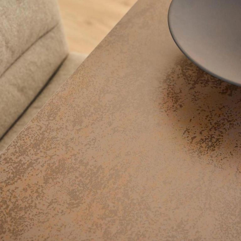 Heaven Dining Table - 4 Seater - 135cm - Rusty Brown Ceramic - with Star Legs