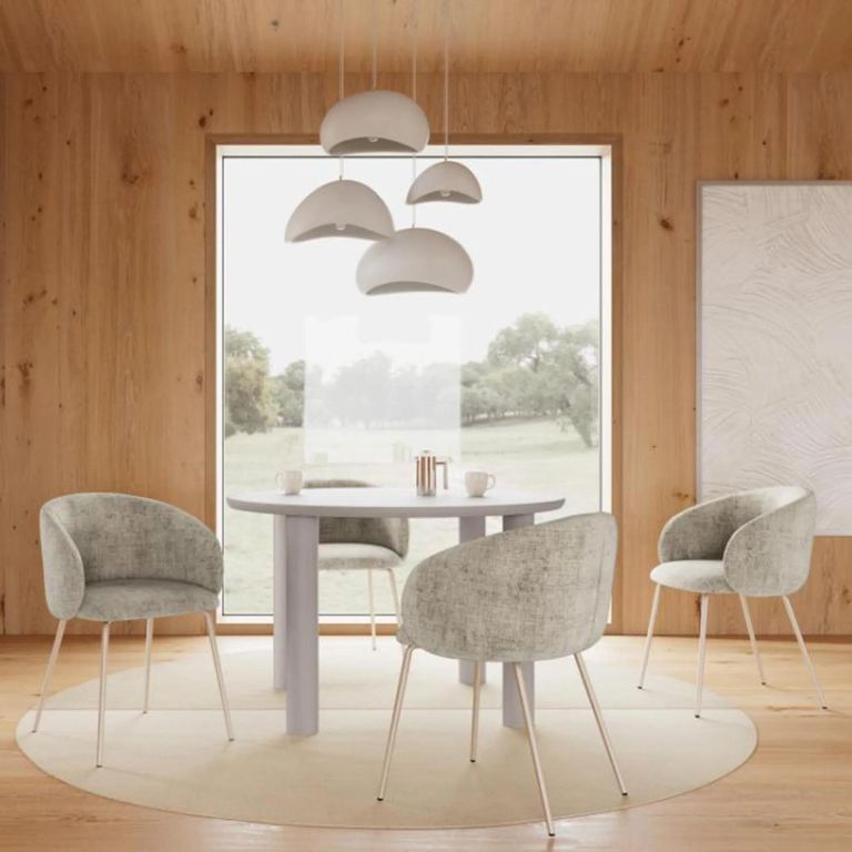 Magee Dining Table - 4 Seater - Round - 120cm - Grey