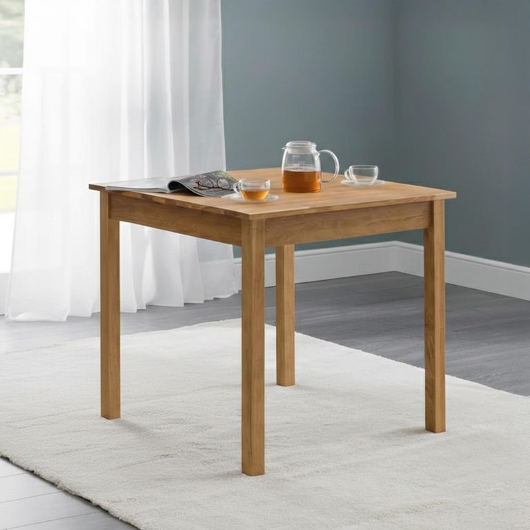 Coxmoor Dining Table - 75cm - 2 Seater - Square - Oak