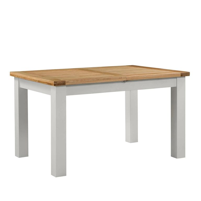 Lundy Extending Dining Table - 4-8 Seater - 132cm-198cm - Grey Painted