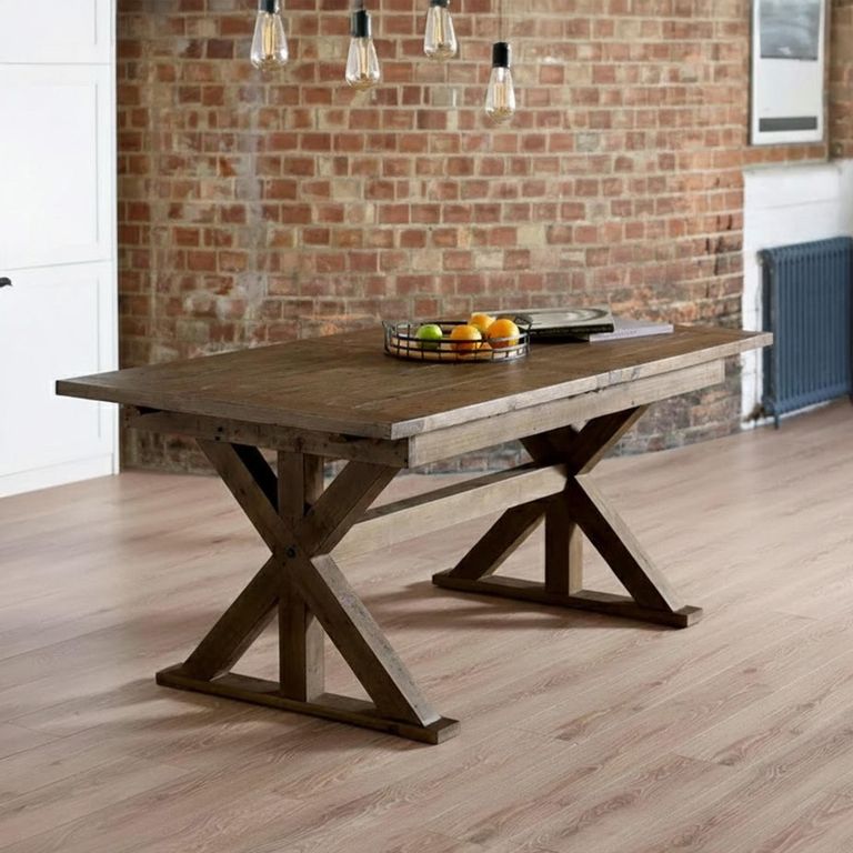 Chatsworth Extending Dining Table - 6-8 Seater - 180cm-200cm - Reclaimed Pine