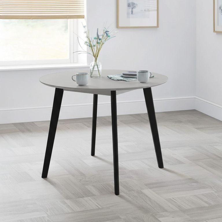 Casa Dining Table - 100cm - 2 Seater - Round - Grey