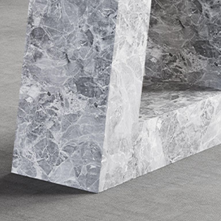 Milan Dining Table - Grey Marble - Sizes Available