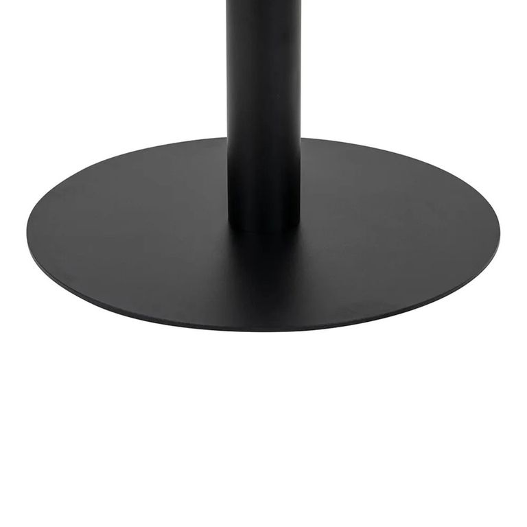 Bolzano Round Dining Table - Pedestal - 4 Seater - 110cm - White and Black