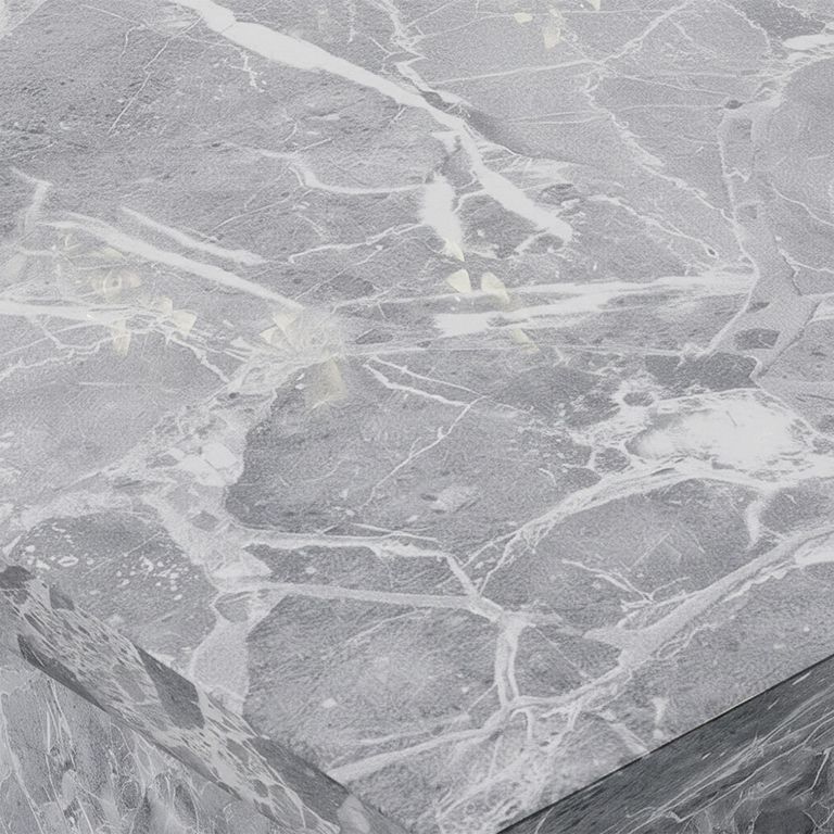 Turin Square Dining Table - 8 Seater - 140cm - Grey Marble