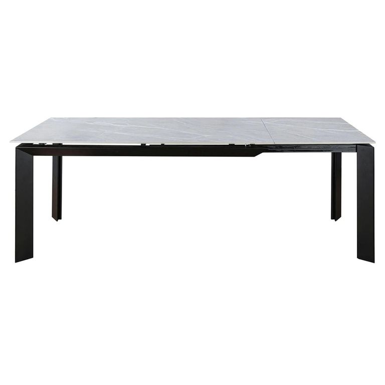 Austyn Argento Grey Ceramic 6-8 Seater Extending Dining Table - 160cm-220cm