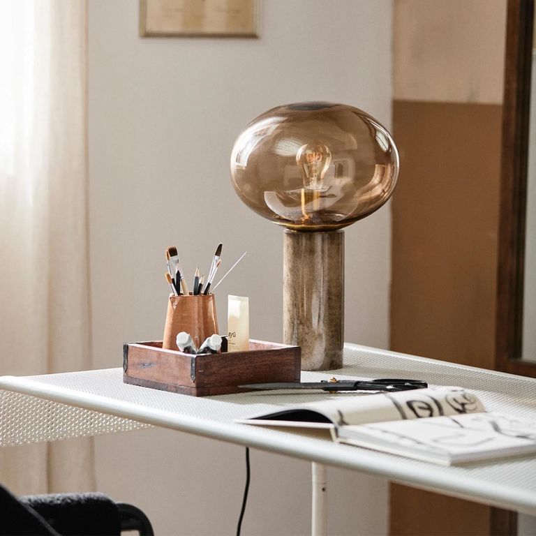 Brenta Outdoor Dining Table - 6 Seater - 152cm - Ivory Metal