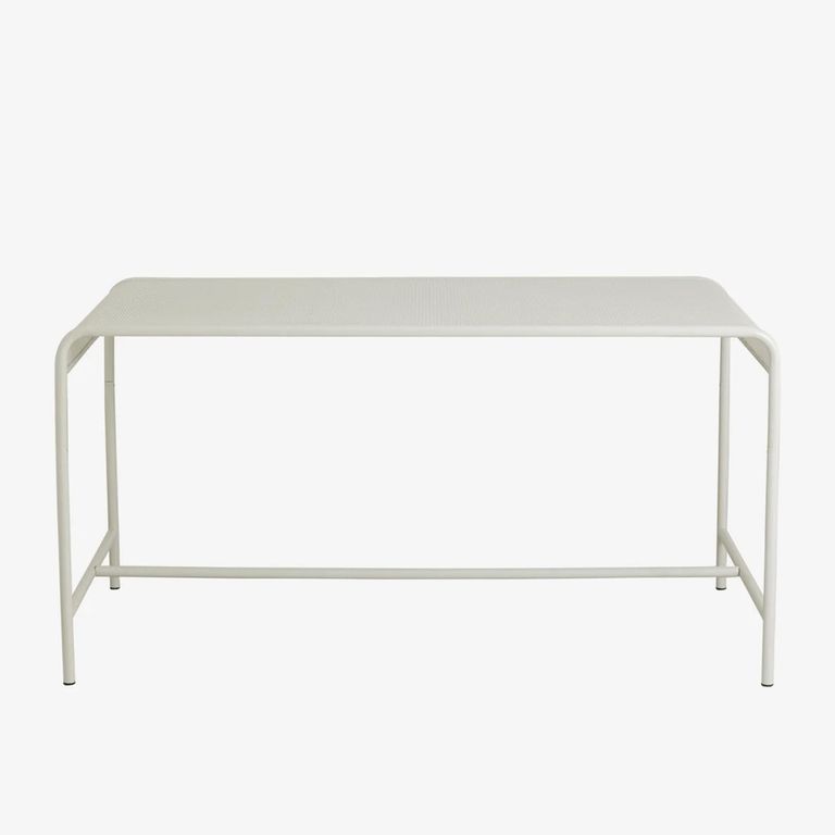 Brenta Outdoor Dining Table - 6 Seater - 152cm - Ivory Metal