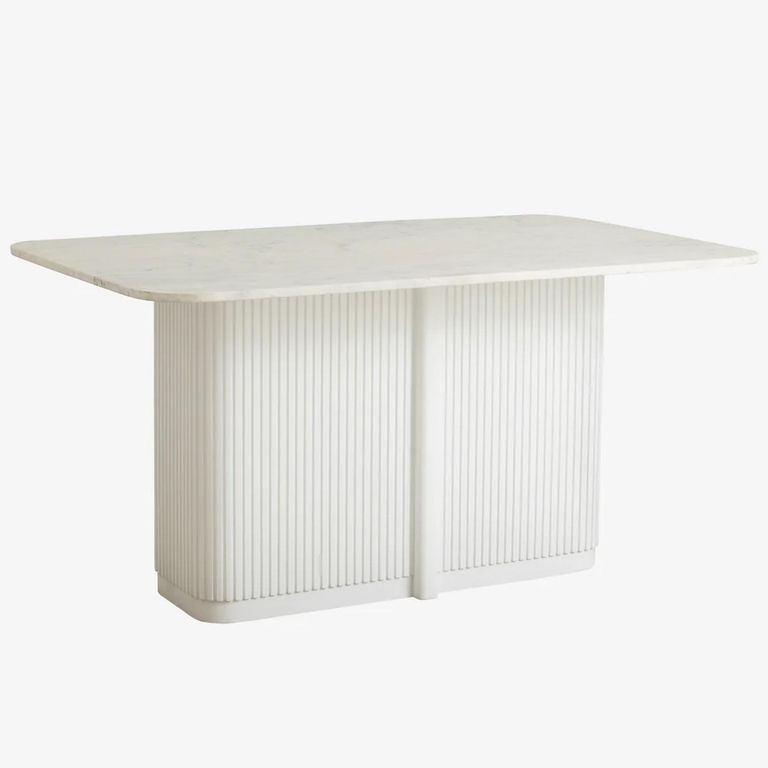 Eriso Dining Table - 6 Seater - 150cm - Ivory Marble