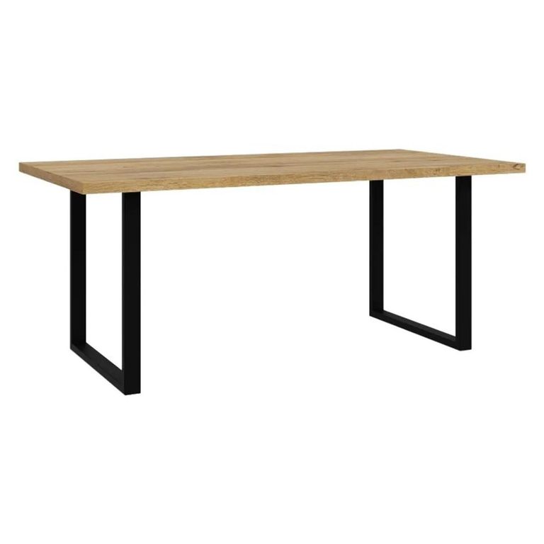 Chevron Dining Table - 6 Seater - Oak