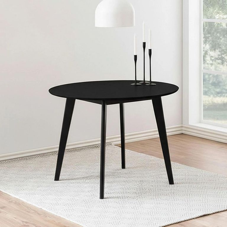 Clearance - Roxby Round Dining Table - 2 Seater - 105cm - Black - FSS16998