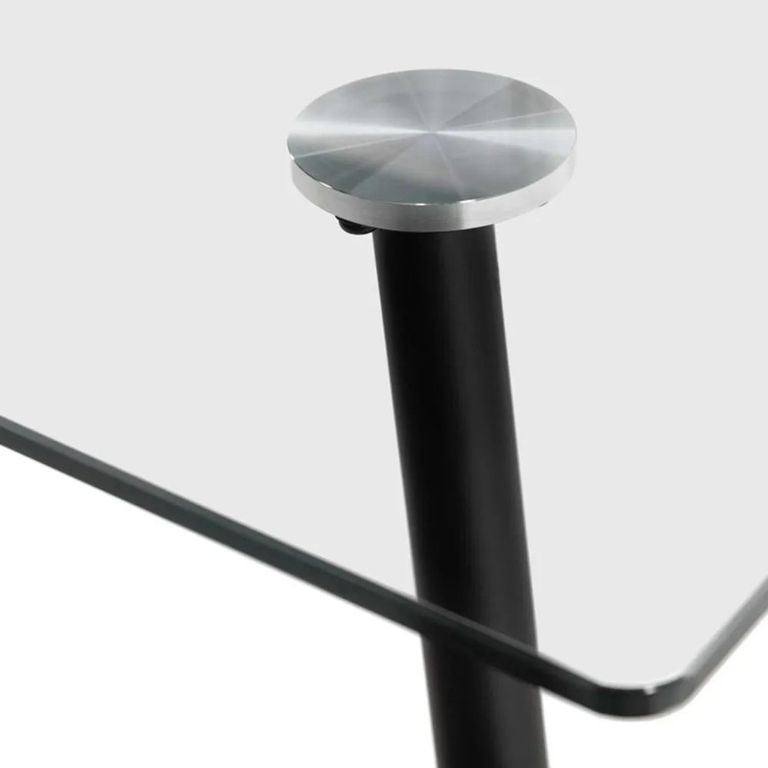 Clearance - Martini Dining Table - 6 Seater - 140cm - Tempered Glass - FSS16993