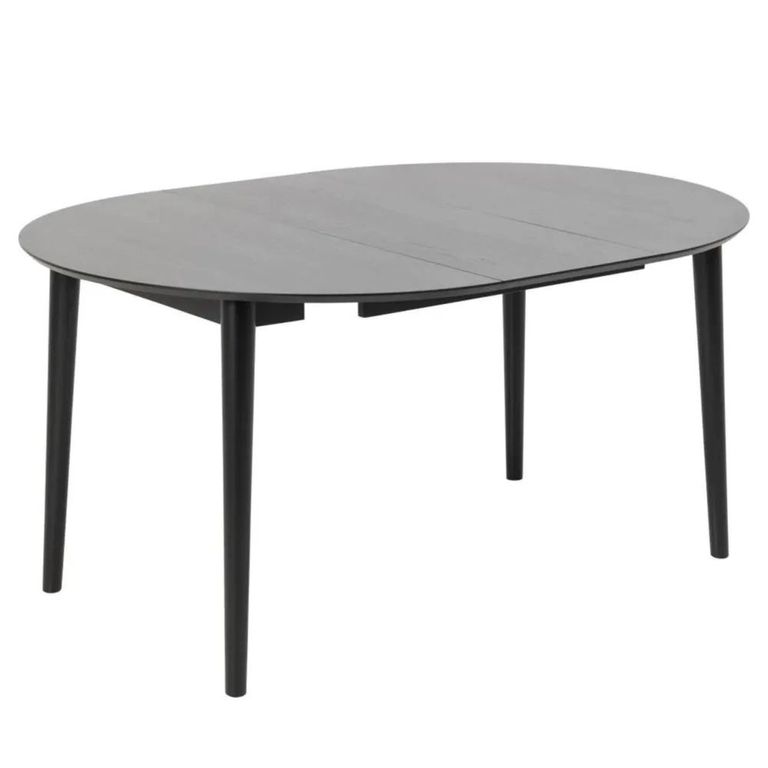 Clearance - Montreux Round Extending Dining Table - 4-6 Seater - 115cm-154cm - Black - FSS16999