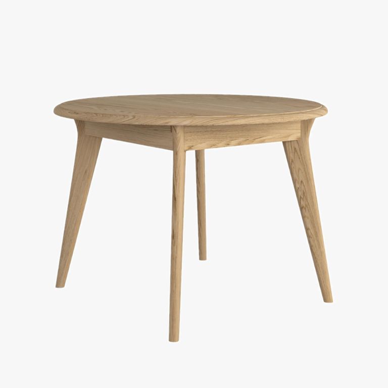 Saylor Extending Dining Table - 4-6 Seater - 105cm-140cm - Round - Oak