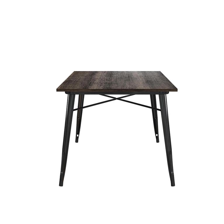 Elmwood Frio Dining Table - 6 Seater - 150cm - Black - 2139059UK