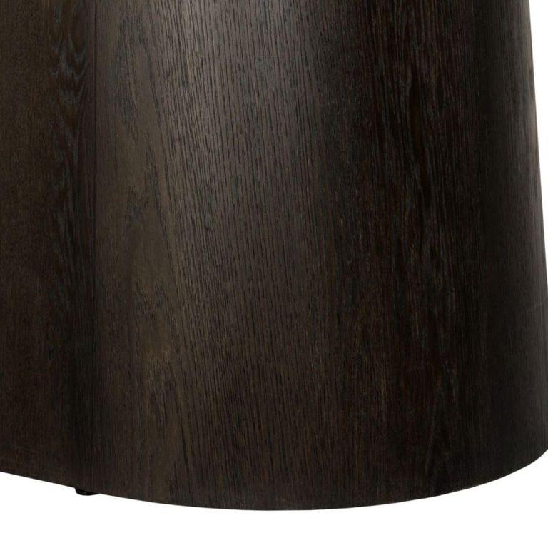 Novero Dining Table - 230cm - 10 Seater - Oval - Pedestal - Espresso Oak