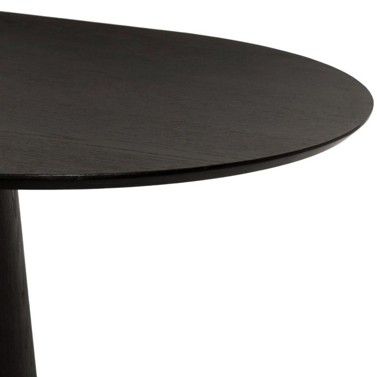 Novero Dining Table - 280cm - 12 Seater - Oval - Pedestal - Espresso Oak