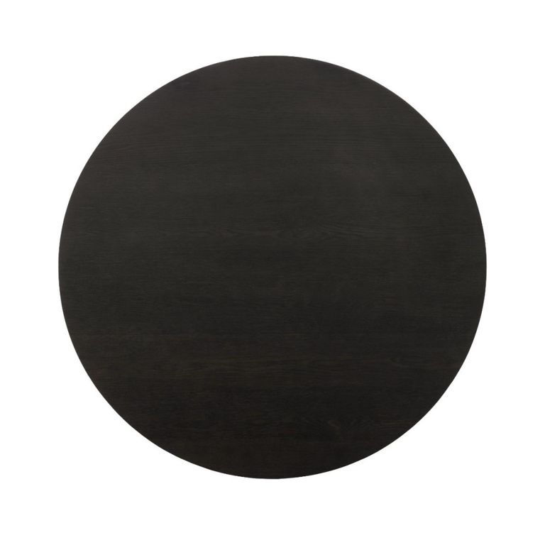 Novero Dining Table - 130cm - 4 Seater - Round - Pedestal - Espresso Oak
