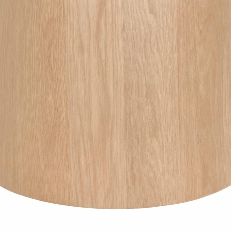 Novero Dining Table - 130cm - 4 Seater - Round - Pedestal - Natural Oak