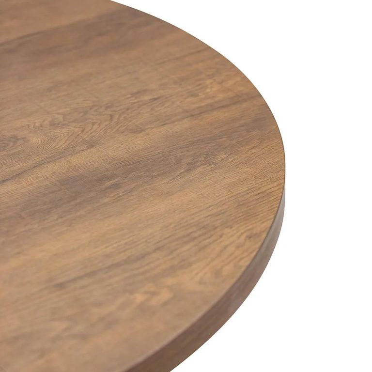 Panama Extending Dining Table - 4-6 Seater - 120cm-160cm - Round - Spider Legs - Dark Oak