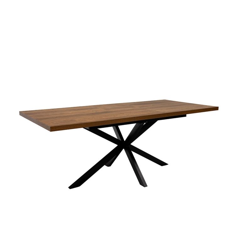 Panama Extending Dining Table - 6-8 Seater - 160cm-200cm - Spider Legs - Dark Oak
