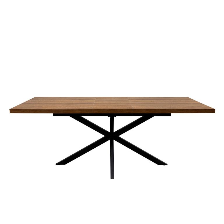 Panama Extending Dining Table - 6-8 Seater - 160cm-200cm - Spider Legs - Dark Oak