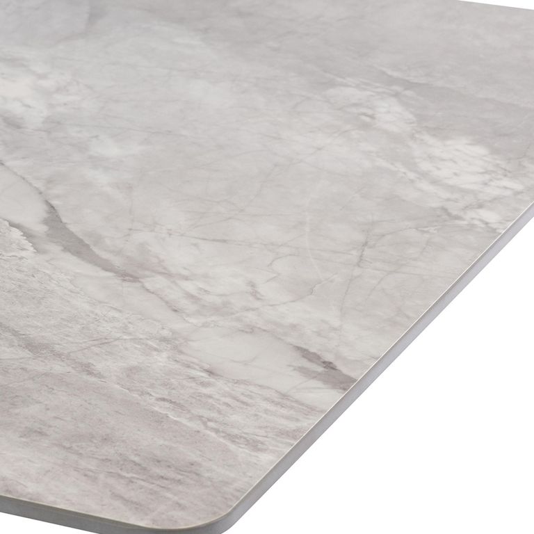 Camilla Dining Table - 6 Seater - 160cm - Rebecca Grey Sintered Stone