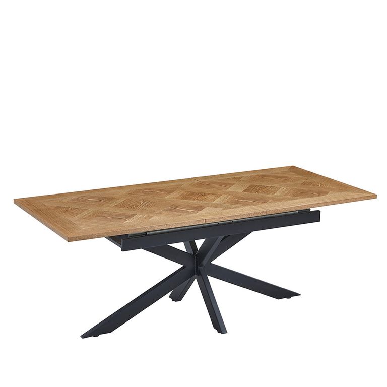 Payton Extending Dining Table - 6-8 Seater - 160cm-200cm - Spider Legs - Oak