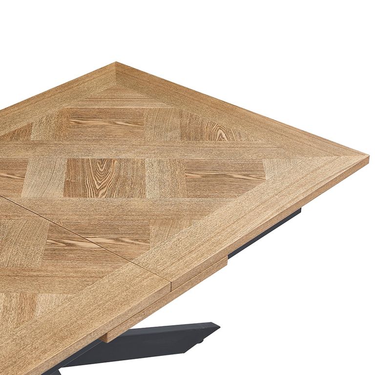 Payton Extending Dining Table - 6-8 Seater - 160cm-200cm - Spider Legs - Oak