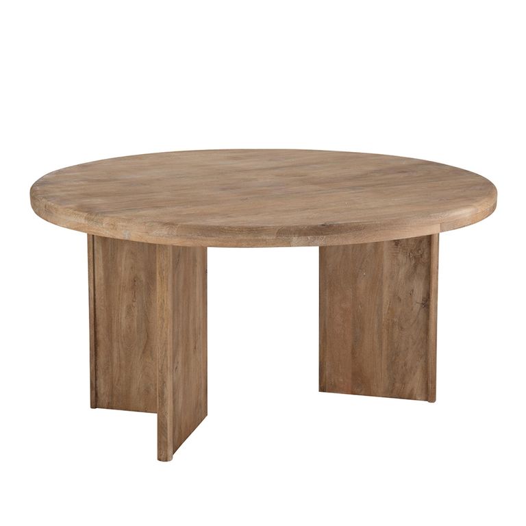 Dining Table - 150cm - 4 Seater - Round - Natural - Mango Wood