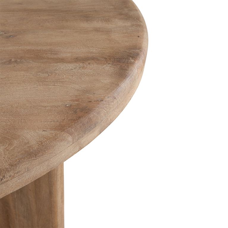 Dining Table - 150cm - 4 Seater - Round - Natural - Mango Wood