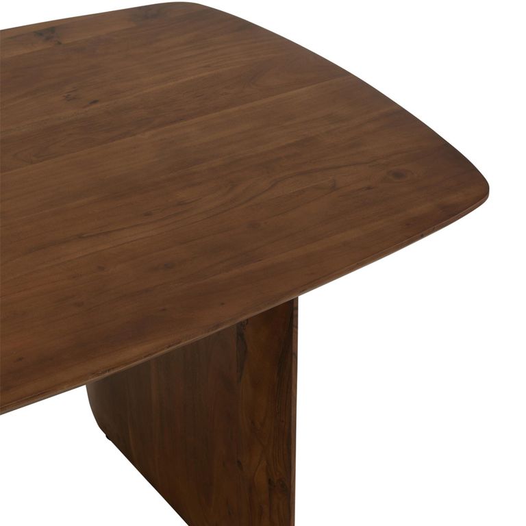 Dining Table - 190cm - 6 Seater - Brown - Acacia Wood