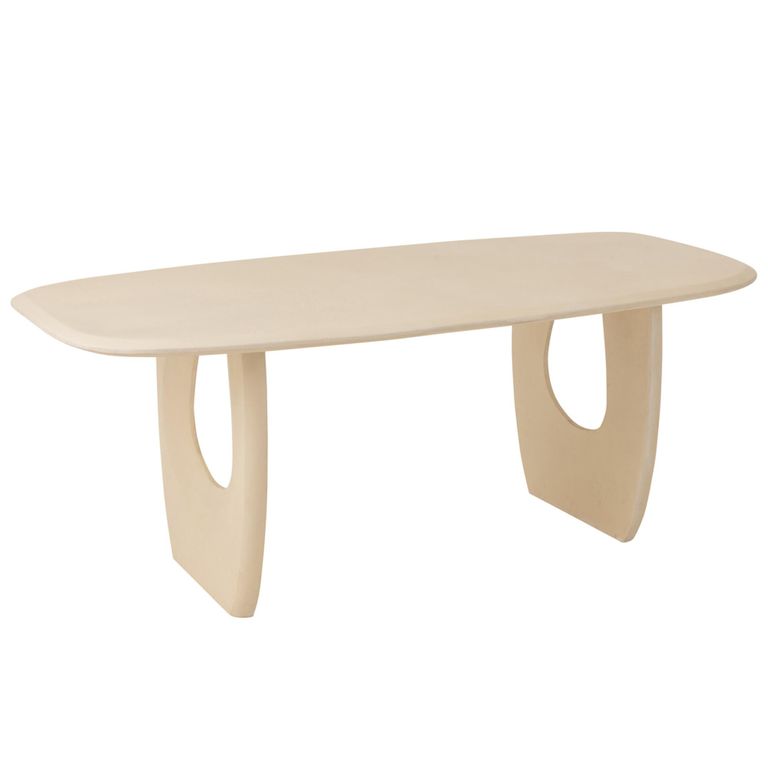 Mark Dining Table - 200cm - 8 Seater - Beige - Plywood