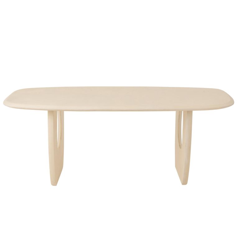 Mark Dining Table - 200cm - 8 Seater - Beige - Plywood