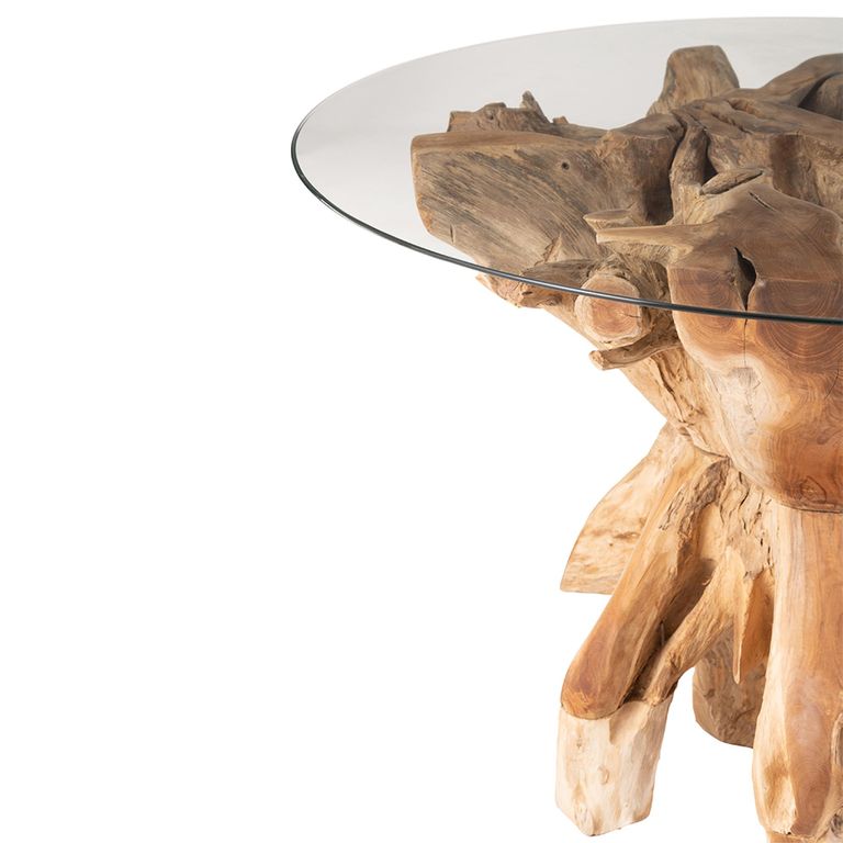 Raoul Dining Table - 140cm - 4 Seater - Round - Natural - Teak Wood