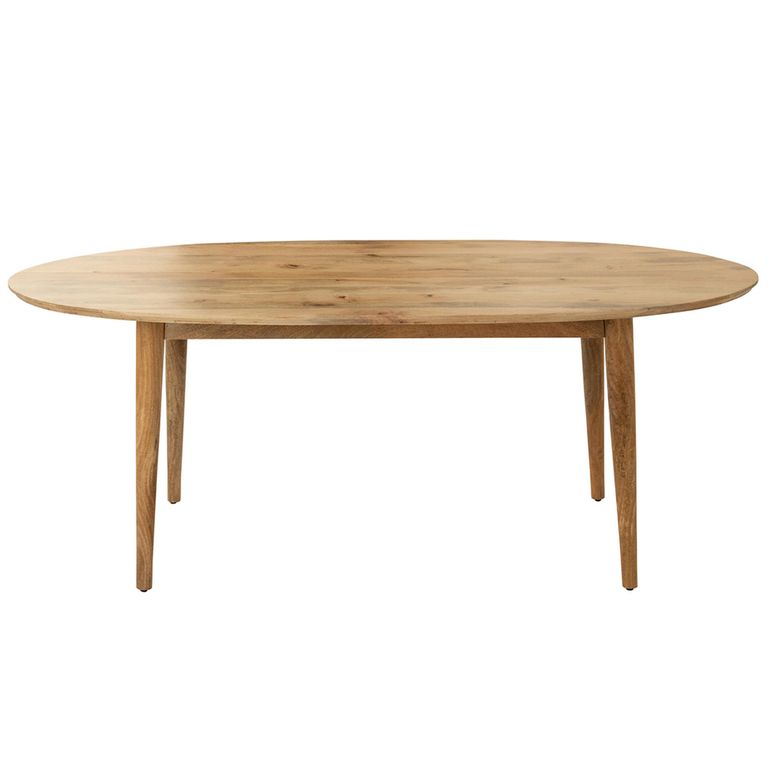 Camille Dining Table - 200cm - 8 Seater - Oval - Natural - Mango Wood