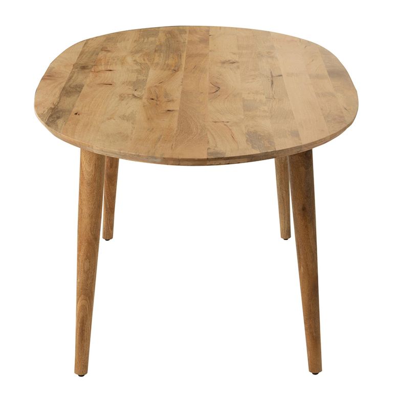 Camille Dining Table - 200cm - 8 Seater - Oval - Natural - Mango Wood