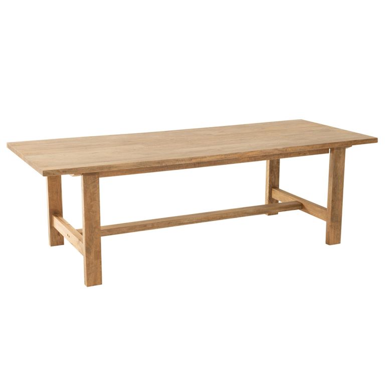 Dining Table - 240cm - 10 Seater - Natural - Mango Wood