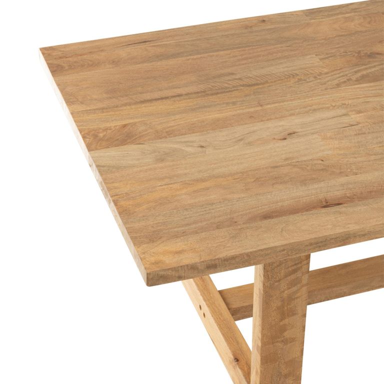 Dining Table - 240cm - 10 Seater - Natural - Mango Wood