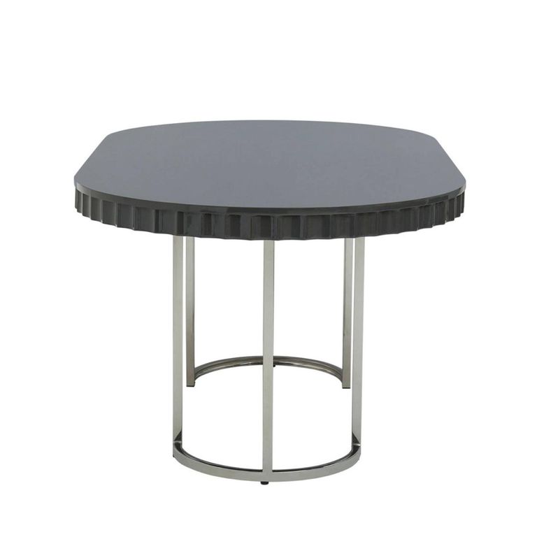 Genoa Dining Table - 6 Seater - 180cm - Oval - Grey